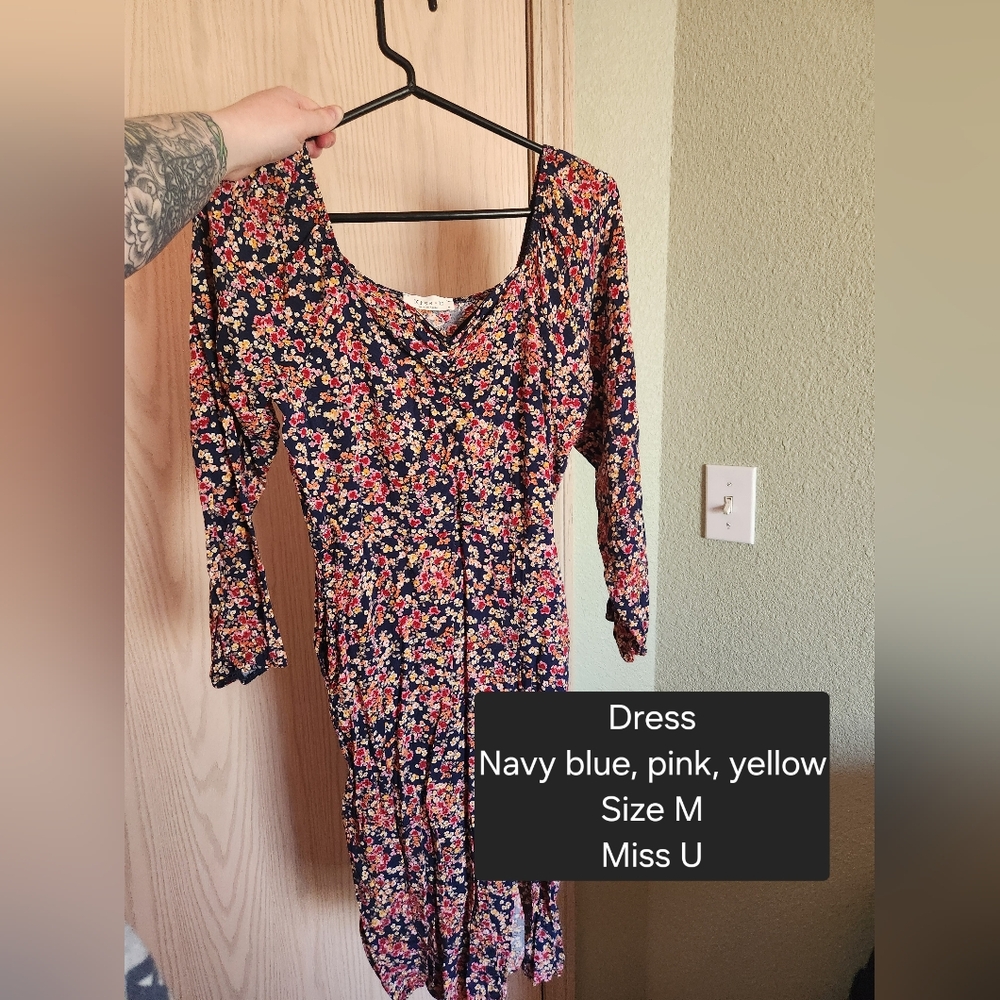 Floral Navy Dress